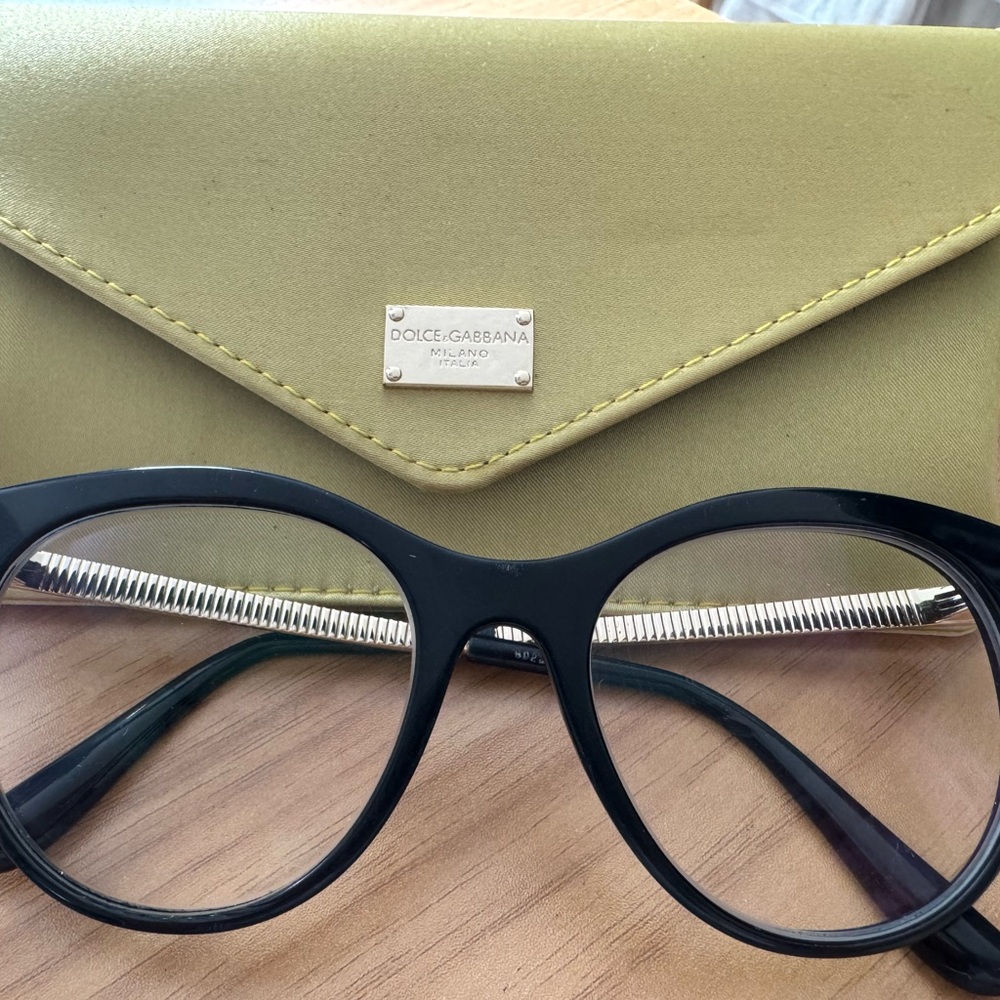 Dolce & Gabbana Black and Green Glasses